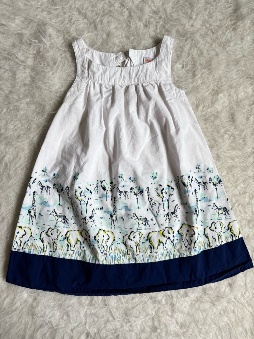 Gymboree Girls Watercolor Safari Print Summer Dress